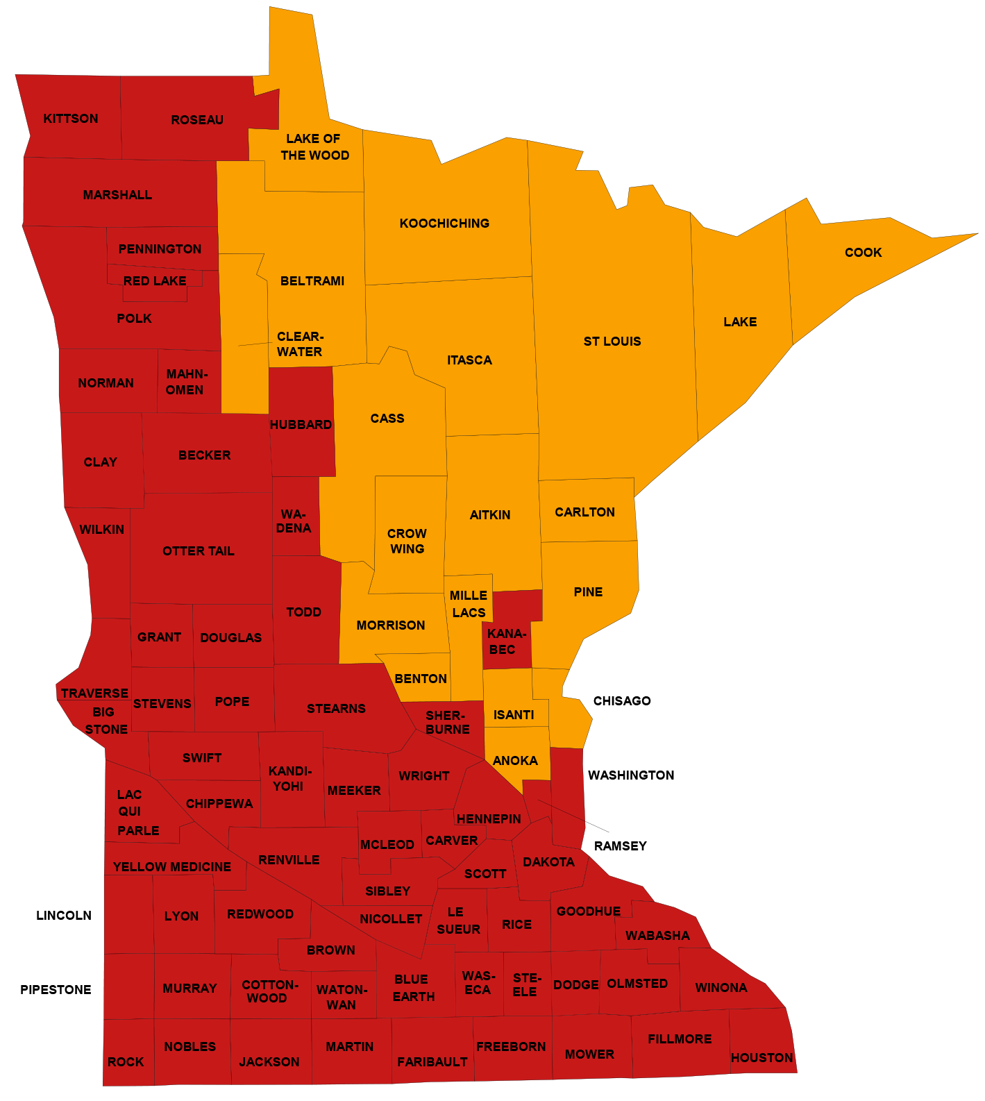 Minnesota Map